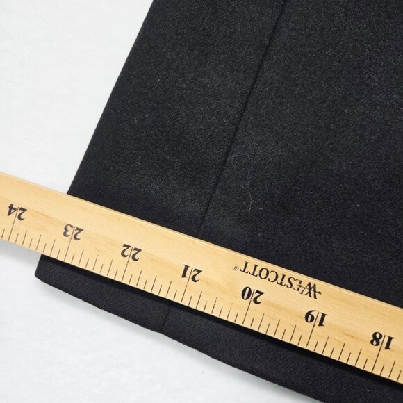 Pendleton Skirt Womens Black Vintage Size 10 Lined Back Slit Wool Button - Picture 16 of 16